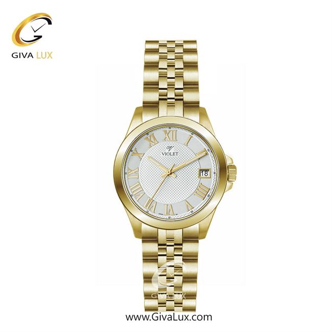 ساعت مچی اورجینال زنانه ویولت VIOLET طلایی | طلایی| نقره ای| کد رفرنس 0556/2 | 0571/2